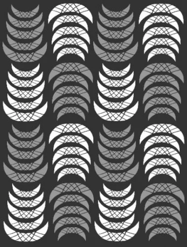 Nagelsticker - Aufkleber selbstklebend - Nail Sticker - Weiss Silber French